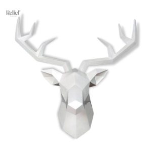 Sculpture murale cerf en origami