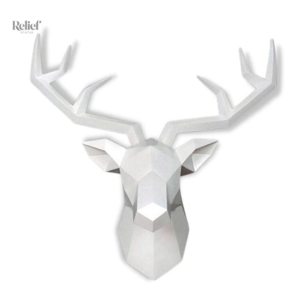 Sculpture murale cerf en origami