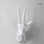 Sculpture murale antelope, ajout artistique pour la chambre