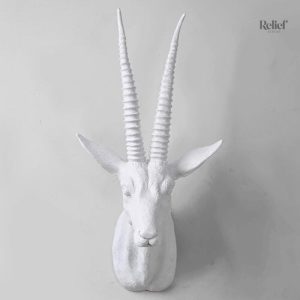 Sculpture murale antelope, ajout artistique pour la chambre