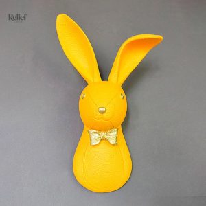 Sculpture murale lapin en design doux et apaisant