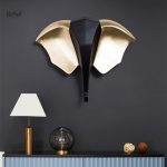 Sculpture décorative éléphant, accent mural original