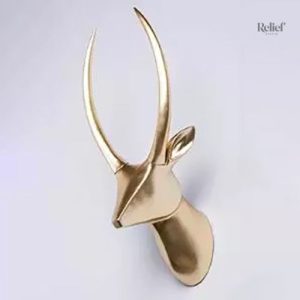 Statue design de cerf, touche contemporaine pour votre mur