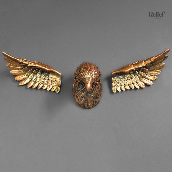 Sculpture décorative aigle, pièce d'art unique