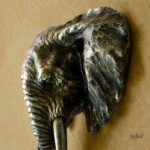 Décoration murale éléphant pour salon élégant