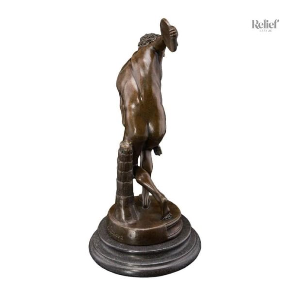 Art bronze 33 cm, statue du Discobole, symbole de l'athlétisme