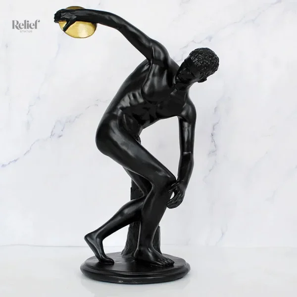 Sculpture de sport, statue Discobole de 34 cm