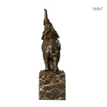 Éléphant en bronze 29 cm, décoration intérieure moderne