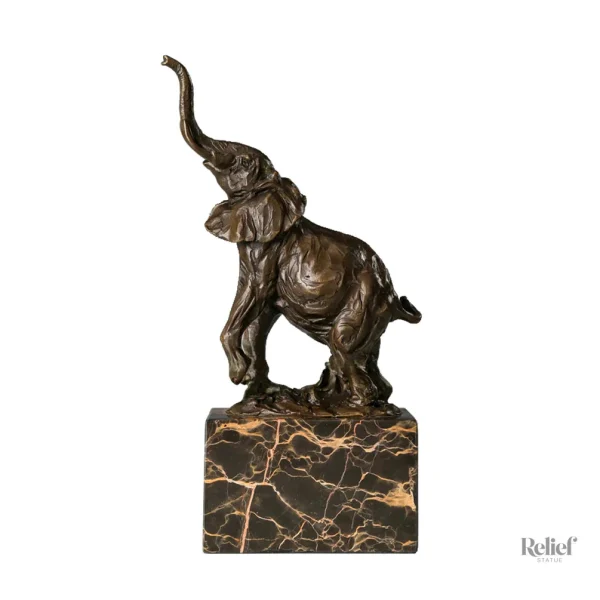Éléphant sculpture en bronze, 29 cm, touche artistique