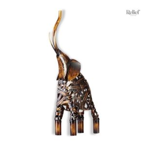 Statue Éléphant Métal Déco XXL