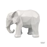 Éléphant design moderne, statuette 21 cm aussi jolie que unique