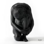 Statue décorative femme nue, design contemporain et artistique