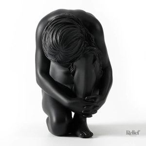 Statue décorative femme nue, design contemporain et artistique
