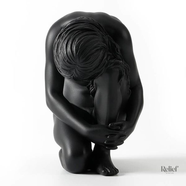 Statue décorative femme nue, design contemporain et artistique