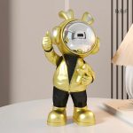 Figurine d'astronaute 24 cm, accent moderne pour déco