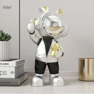 Art décoratif représentant un astronaute élégant