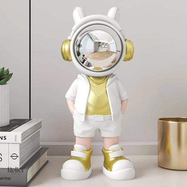 Sculpture d'astronaute, création décorative originale