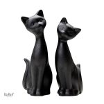 Statue en noir représentant un chat, ajout chic à votre intérieur