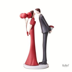 Figurine Couple 30 cm, art décoratif pour la maison