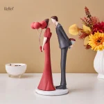 Statue d'amour, couple en harmonie, 30 cm
