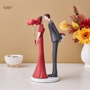 Statue d'amour, couple en harmonie, 30 cm