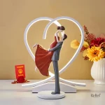 Figurine en couple, cadeau idéal pour amoureux, 30 cm