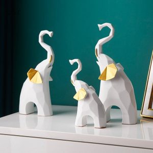 Objet décoratif éléphant en style moderne