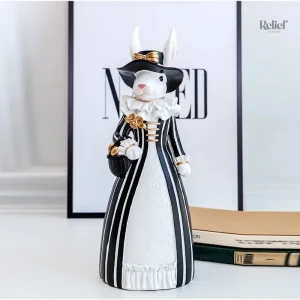 Statue lapin unique pour embellir un intérieur
