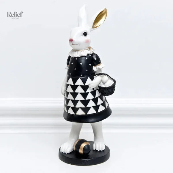 Décoration en forme de lapin, idéale pour un bureau