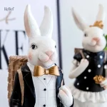 Figurine de lapin, ajout charmant pour une étagère