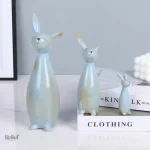 Déco lapin en statue, accessoire charmant pour intérieur