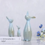 Petite figurine de lapin, élément décoratif plein de charme