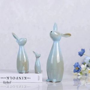 Petite figurine de lapin, élément décoratif plein de charme