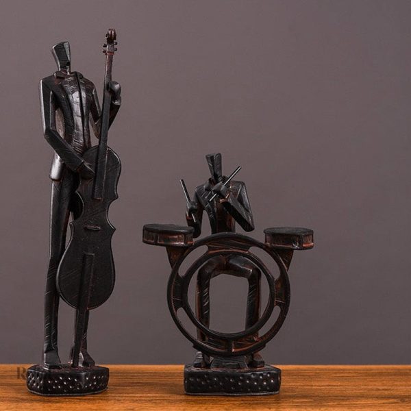 Figurine homme inspirée par l'univers de la musique