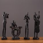 Statue décorative homme, thème musical artistique