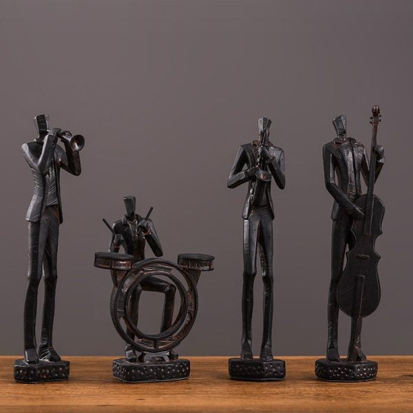 Statue décorative homme, thème musical artistique