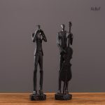Statue illustration d'un musicien, design contemporain