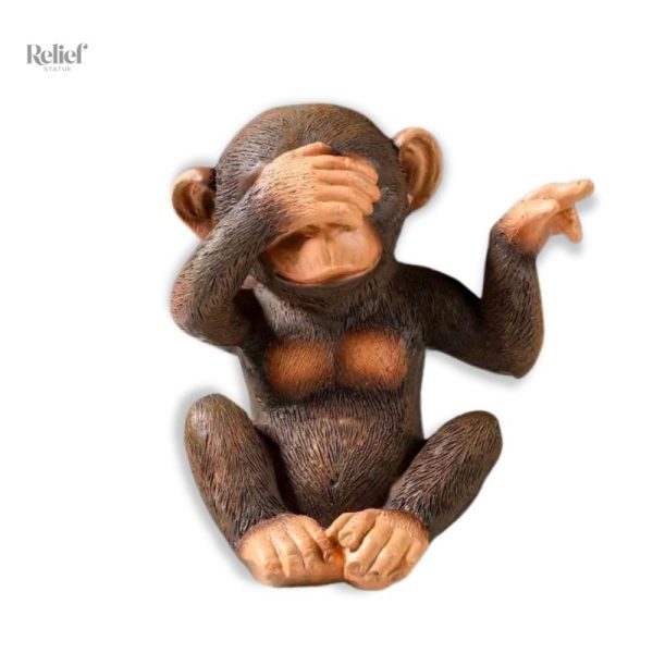 figurine-singe-de-la-sagesse-1 Statue Gorille - Figurine Singe de la Sagesse 13 cm