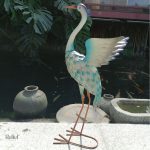Flamant rose blanc 70 cm, accessoire de décoration unique