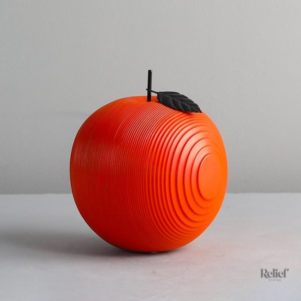 Design contemporain de fruits en résine éclatante