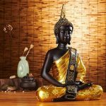 Statue Bouddha grande taille, design contemporain, décoration zen