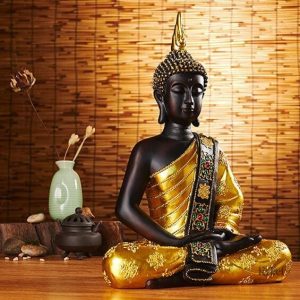 Statue Bouddha grande taille, design contemporain, décoration zen