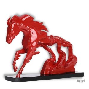 Statue cheval surréaliste en sculpture moderne