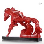 Cheval stylisé en sculpture artistique originale