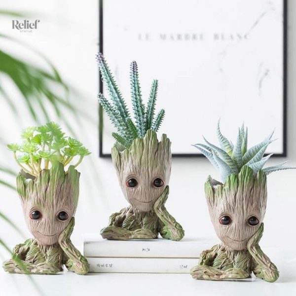 Objet d'art contemporain : sculpture Groot pot de fleur créative