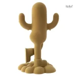 Cactus déco en résine, design contemporain, 36 cm