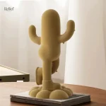 Cactus en résine moderne, accessoire déco unique