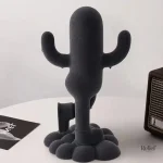 Décoration cactus en résine, touche artistique, 36 cm