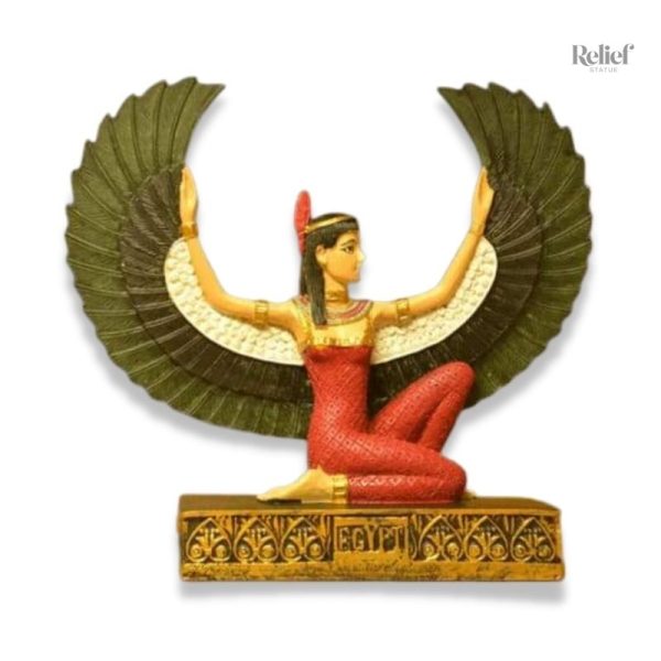 Statue d'Isis avec ailes déployées, 12 cm, décoration Égyptienne