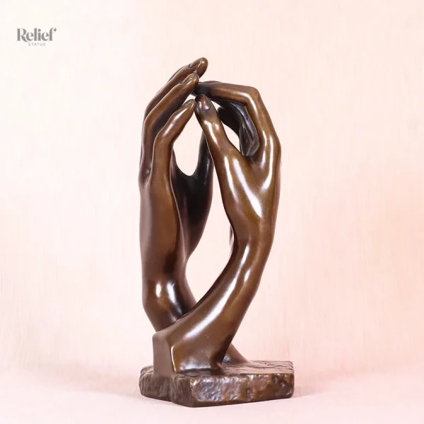 Art contemporain, statue en bronze 21 cm